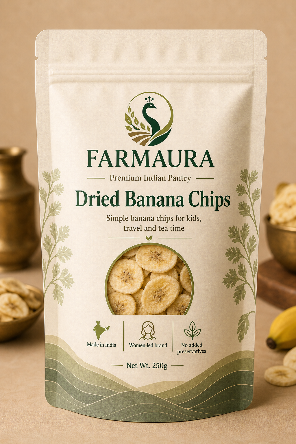Dried Banana Chips front package