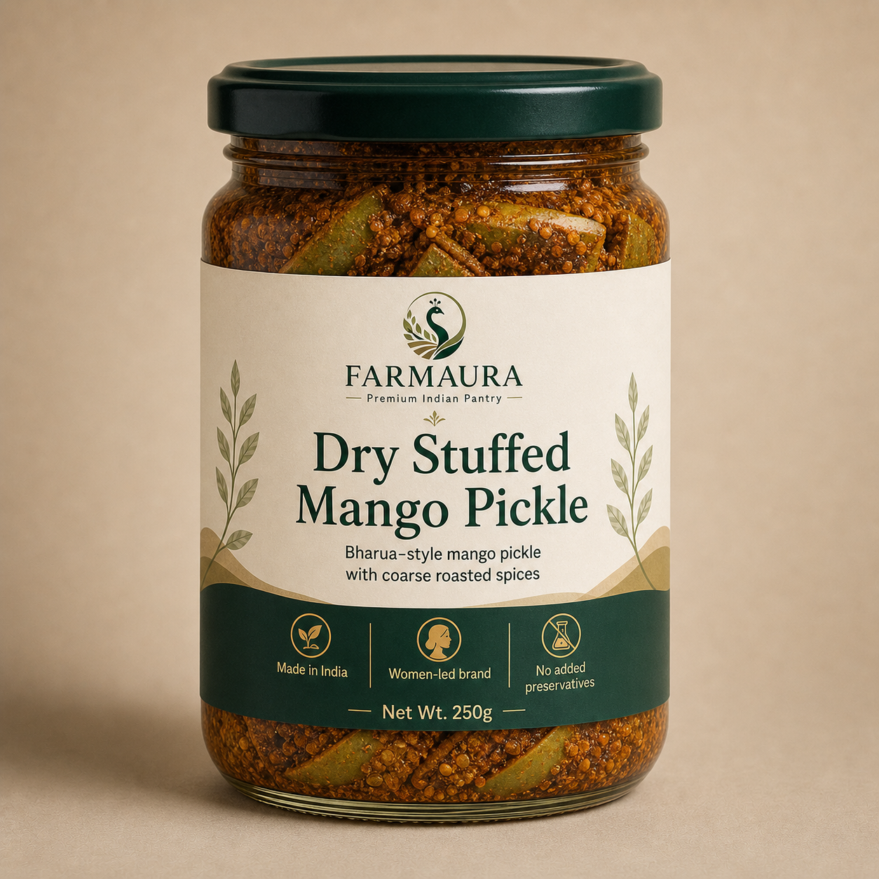 Dry Stuffed Mango Pickle front package