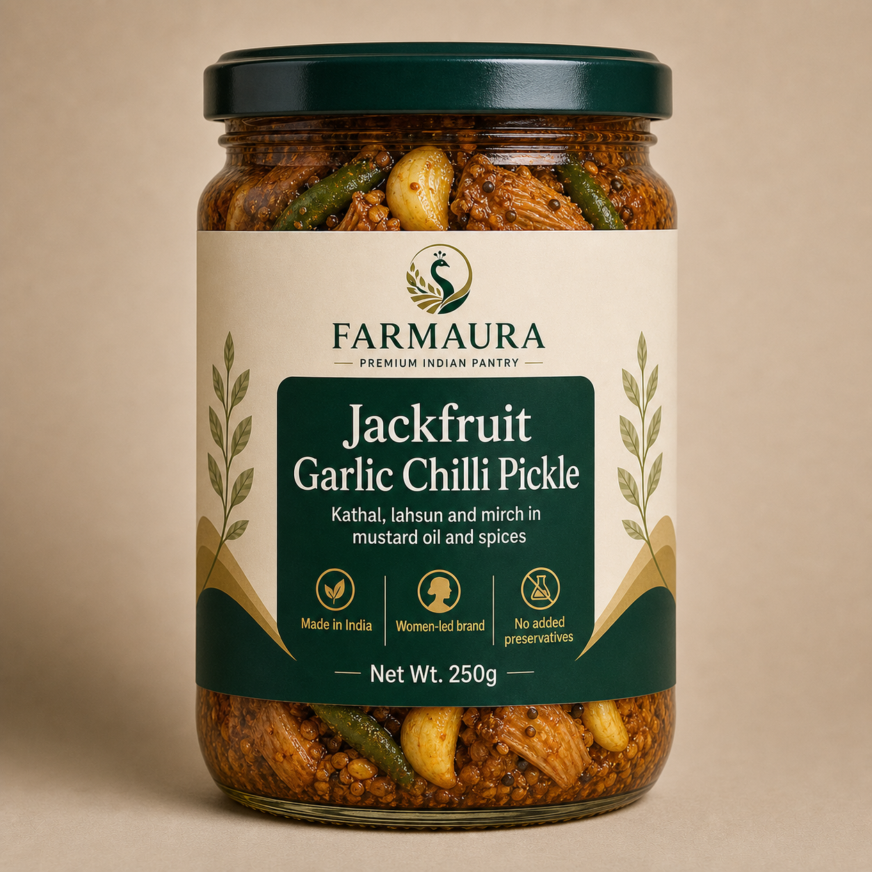 Jackfruit Garlic Chilli Pickle front package
