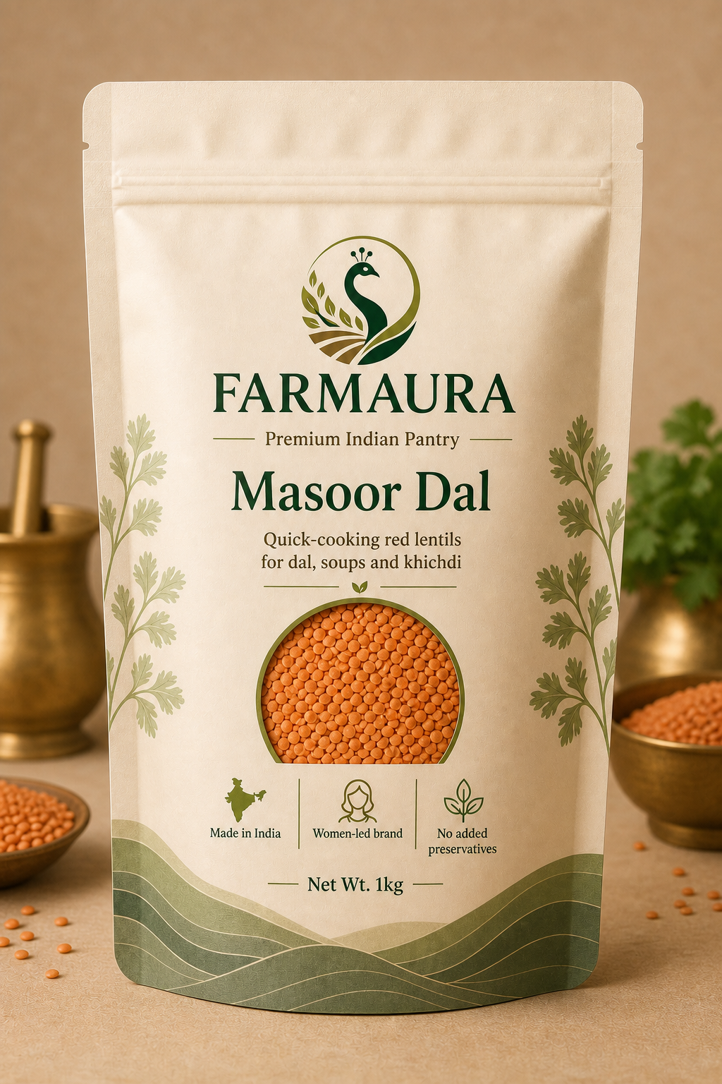 Masoor Dal front package