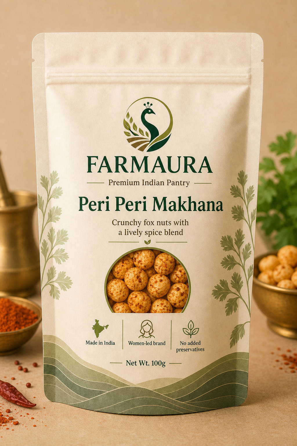 Peri Peri Makhana front package