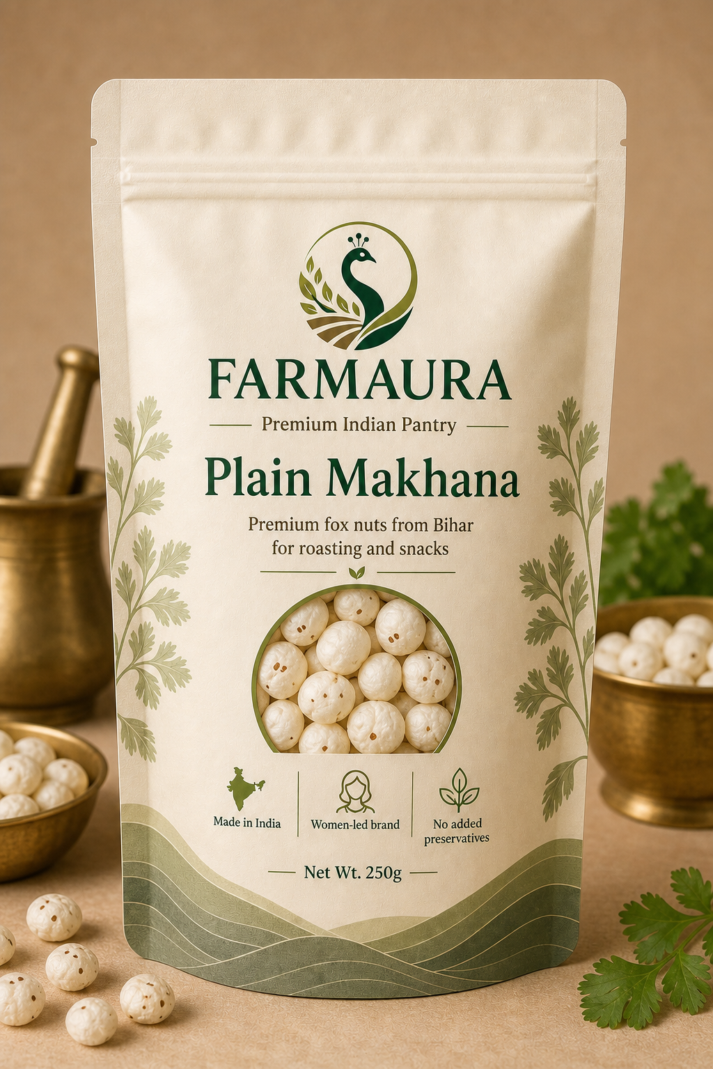 Plain Makhana front package