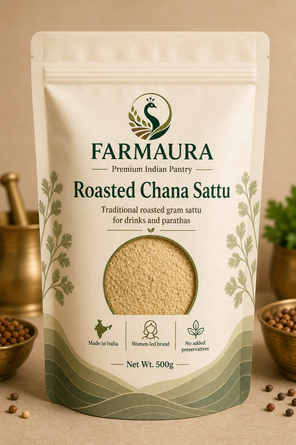 Roasted Chana Sattu front package