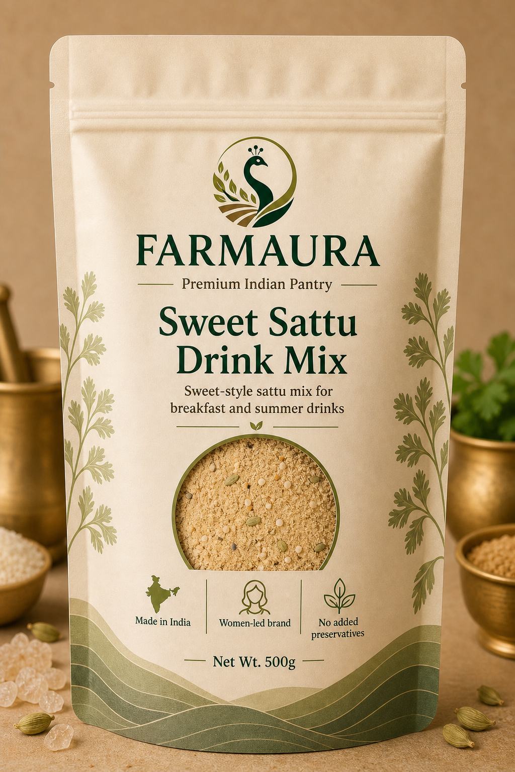 Sweet Sattu Drink Mix front package
