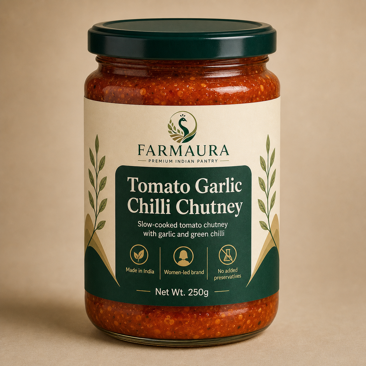 Tomato Garlic Chilli Chutney front package